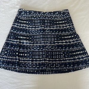 J. Crew pattern skirt